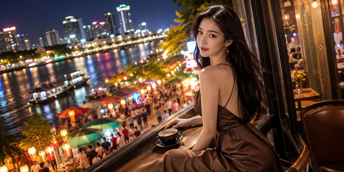 Người dùng Sài Gòn theo dõi kèo bóng đá tại quán cà phê buổi tối